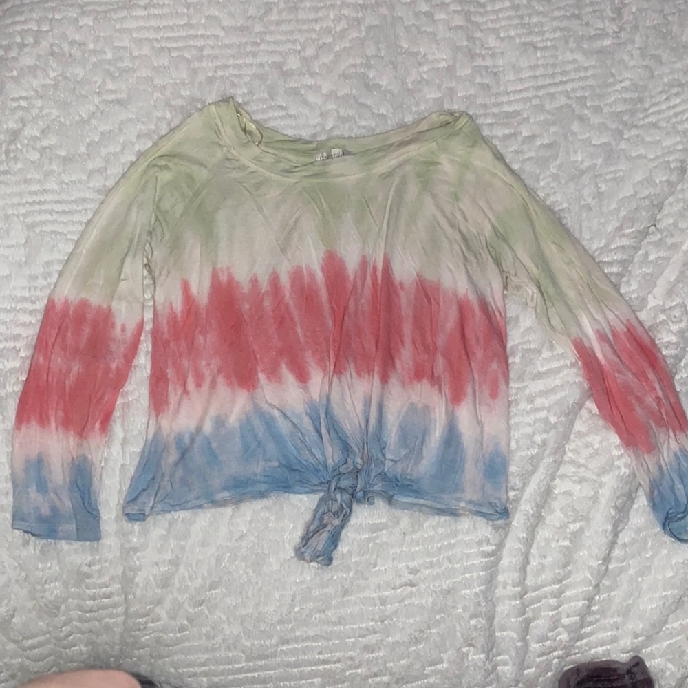 NWOT Tie dye 3 quarter sleeve shirt